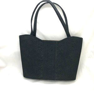 Small Vintage Black Corde Purse 1940s